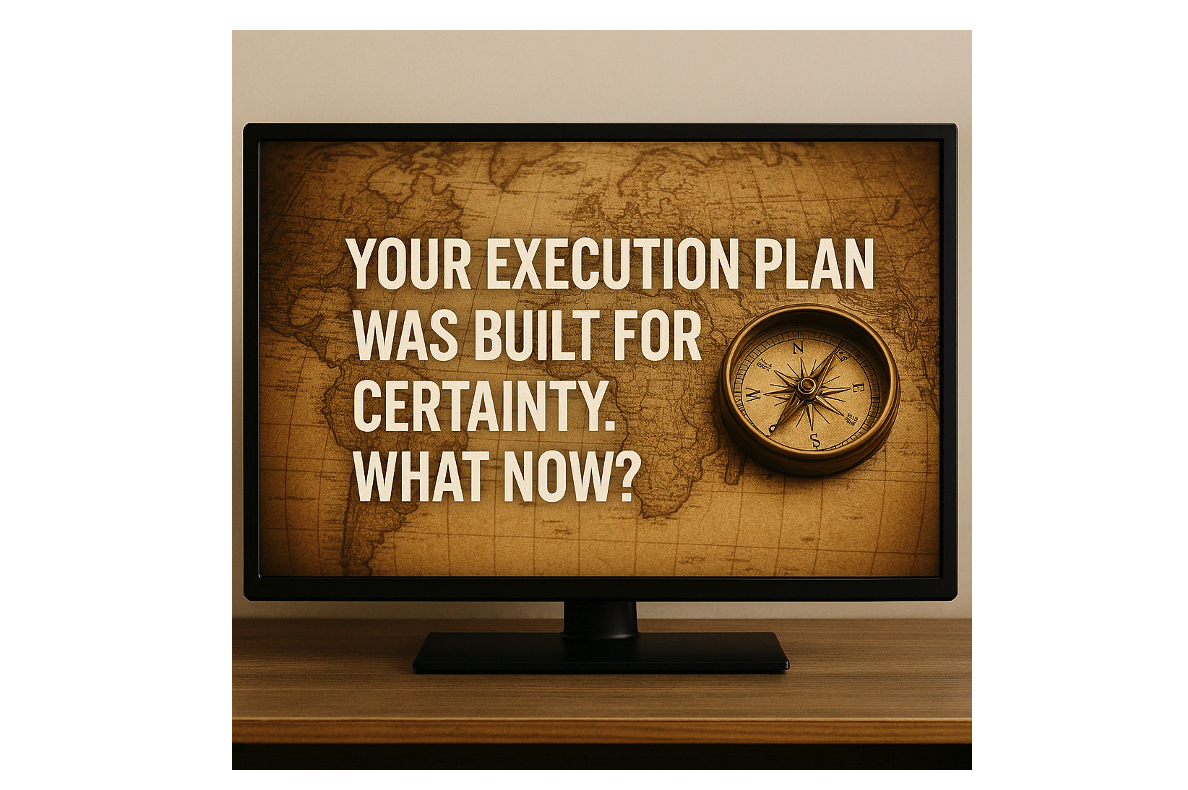 You are currently viewing Your Execution Plan Was Built for Certainty. What Now?
